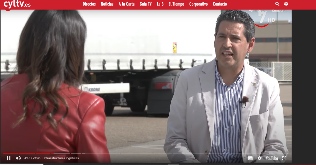 La Asociación CyLog participa en un programa sobre el Corredor Atlántico de Televisión Castilla y León