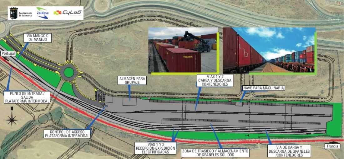 Comienzan la obras en el Enclave Logistico de Salamanca ZALDESA para la construcción de una terminal ferroviaria - puerto seco